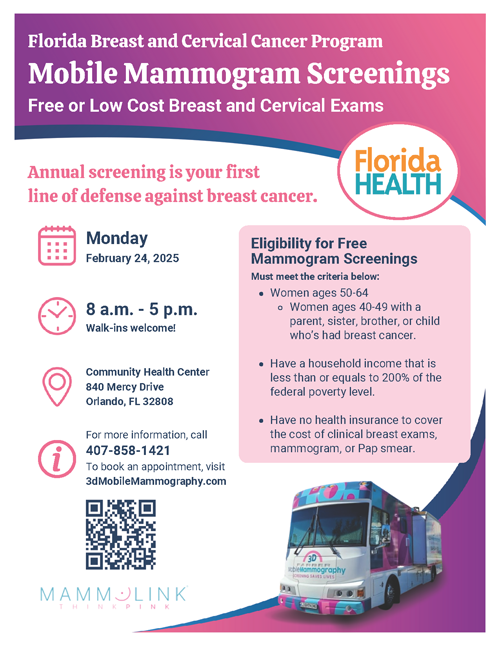Mammogram Mobile Flyer