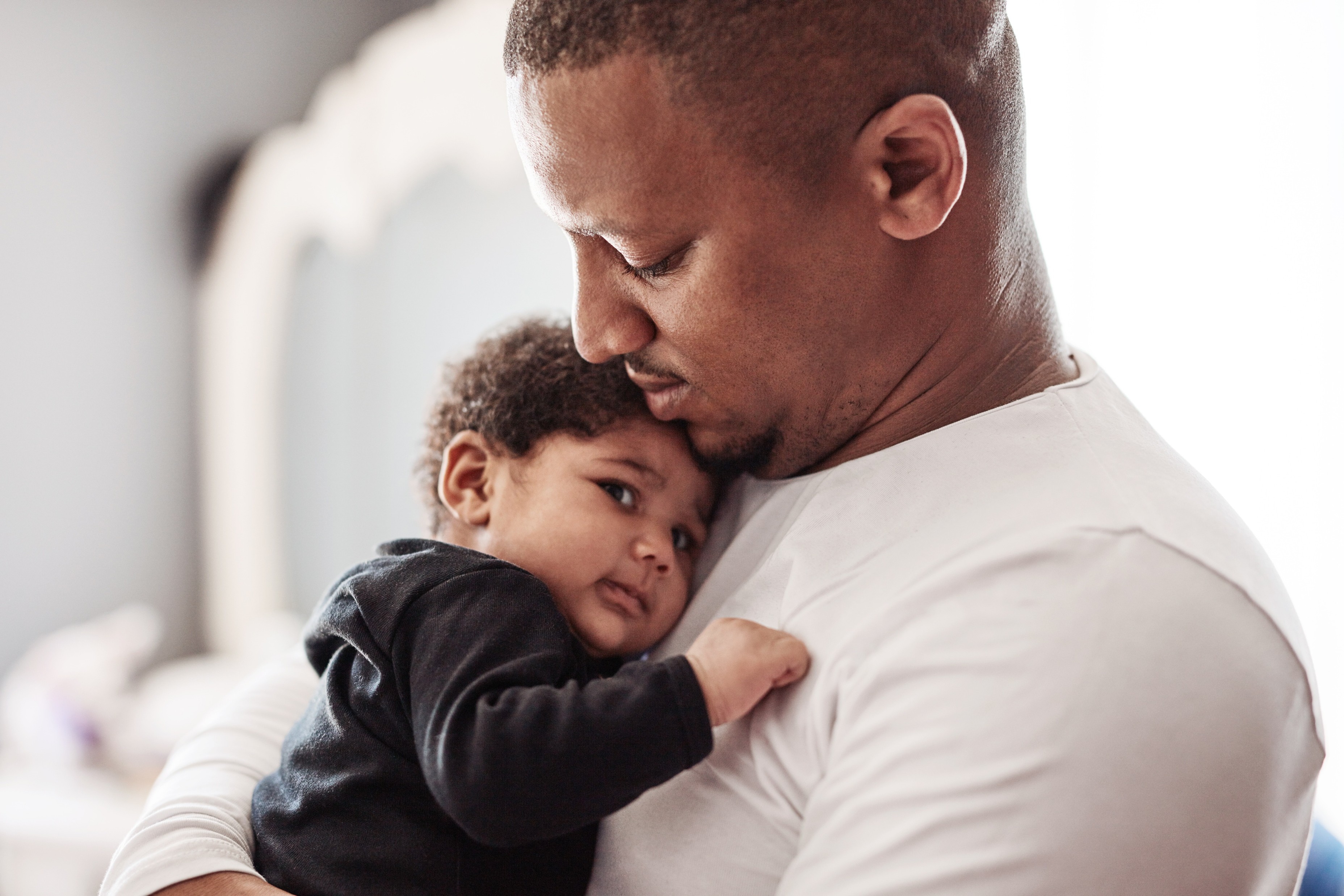 Newborn and father